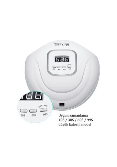 Sun UV X5 Max Kalıcı Oje Ve Protez Tırnak Kurutucu 45 Led 120 W