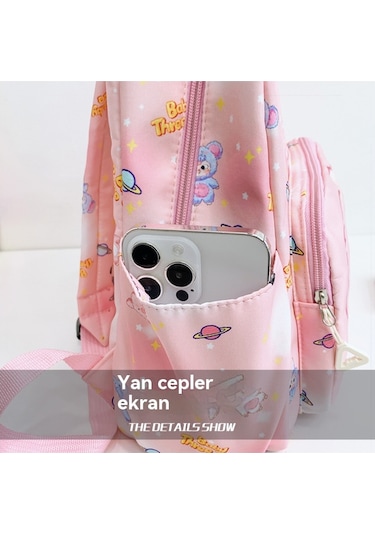 Sevimli Karikatürlü Sırt Çantası, Anaokullu İçin Hafif Ve Büyük Kapasiteli Blue