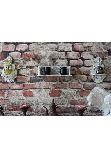 Neiwel Vintage Elsa Mina Eskitme Beyaz Raf