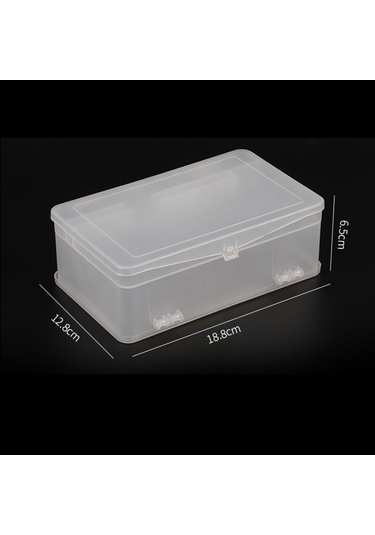 Reedark Pp Malzeme Nagel Çalışma Kutusu, İki Katlı Şeffaf Kapaklı, Tüm Nagel Aletlerini Ve Kozmetikleri Güvenli Saklama Kutusu