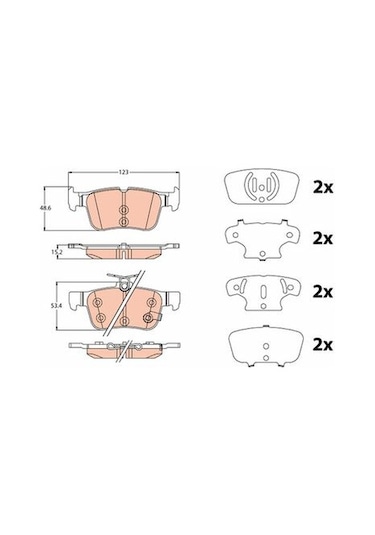 Ford Kuga 1.5 Ecoblue 2020-2025 Trw Arka Balata Netpar25798