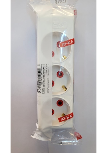 Ayka 3lü Klemensli Topraklı Grup Priz