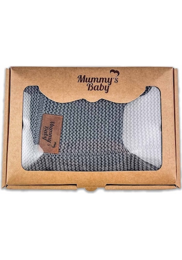 Mummy's Baby Organik Pamuk Battaniye 80x100 Gri