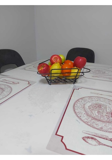 Üçgen Sepet, Meyve Sepeti, Ekmek Sepeti, Modern Tel Sepet Siyah