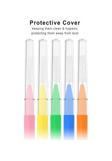 Wezone Yumuşak Kıllı Diş Arası Fırçası - I Tipi, 30 Adet, Aile Kullanımı İçin Uygun, Koruyucu Kapaklı, Pembe 0.6mm
