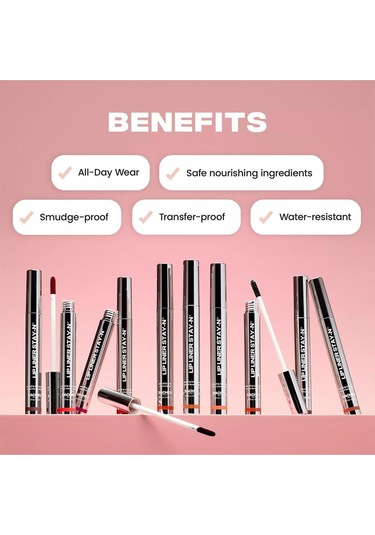 Sacheu Line & Shine Lip Duo Uzun Süre Kalıcı Dudak Şekillendirme Ve Parlaklık Seti 2x3.5ml Set 70918240