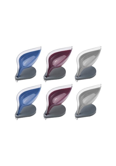 Kendinden Boşaltmalı Sabun Kutusu, Yaprak Şeklinde Sabun Boşaltma Bulaşık Dekoratif Banyo Sabunluk Mutfak İçin Sabun Kuru Tutmak 6