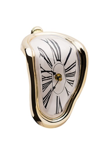 Dekoratif Saat Eriyen Saat - Gerçeküstü Masa Çerçevesi Masa Şık Eriyen Saat Ilham Verici Eğlenceli Ev Dekorasyonu Masa Saati En Iyi Doğum Günü Hediye Fikirleri Altın Renkli