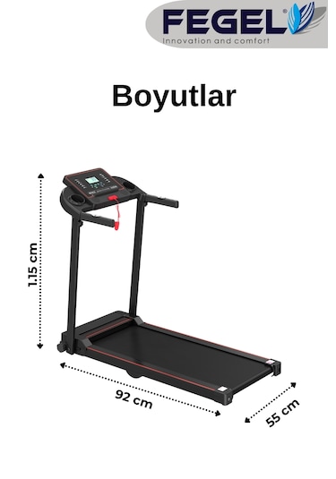 Fegel FG-380ht Katlanabilir Koşu Bandı Ev Konforunda Profesyonel Antrenman