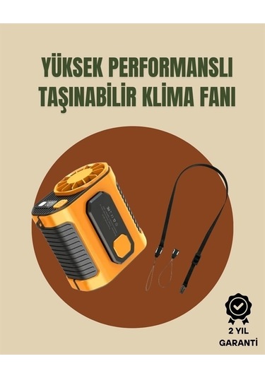 Taşınabilir Usb Şarjlı Turbo Fan 3 Modlu Soğutma, Hafif & Kompakt