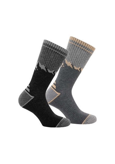 Jack Wolfskın Jack Wolfskin Mount Multi Cl C Unisex Siyah Çorap 6069 Siyah