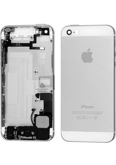 Apple Uyumlu iPhone 5S Kasa Kapak Dolu - Beyaz