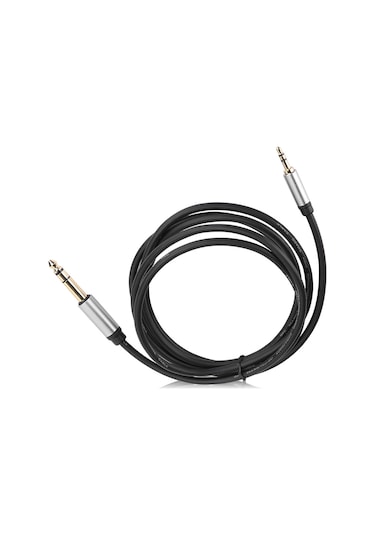 Ximistore9 1.8m 3.5mm'den 6.5mm'ye Alüminyum Allüviyum Ses Kablosu - Kaliteli Ses, Dayanıklı, Plug & Play