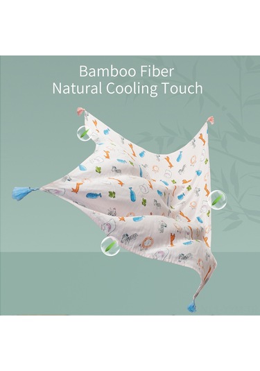 Geeksen Bebek Battaniyesi Yeni Doğan Sarma Örtüsü İki Katlı Bambü Lifli Pamuk Muslin 156x110cm Uzay Gemisi Desenli DiğER