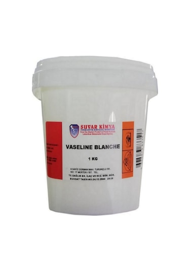 Suvar Kimya Katı Vazelin Beyaz 1 KG