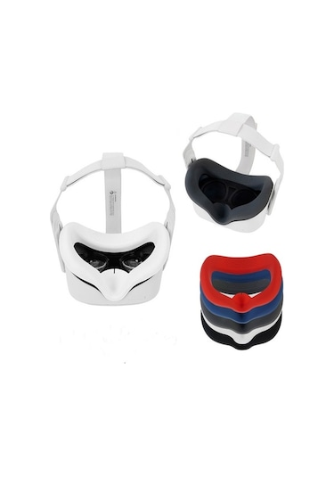 Pazly Oculus Quest 2 Toz Geçirmez Kılıf Lens Kapağı Kapağı Kol - Beyaz Beyaz