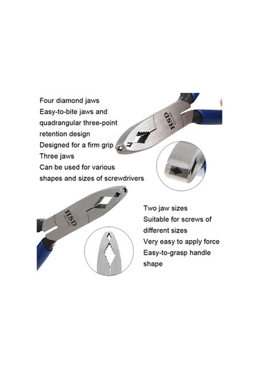 Dancemonkey Hsd Hs-150z Paslı Vida Sökme Pensesi, Nekrotik Kayma Vidası Pensesi