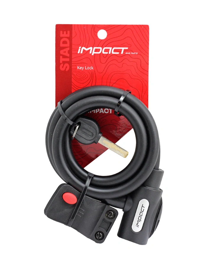 Impact Kilit - Stade, 12x1200, Anahtarlı, Braketli Siyah