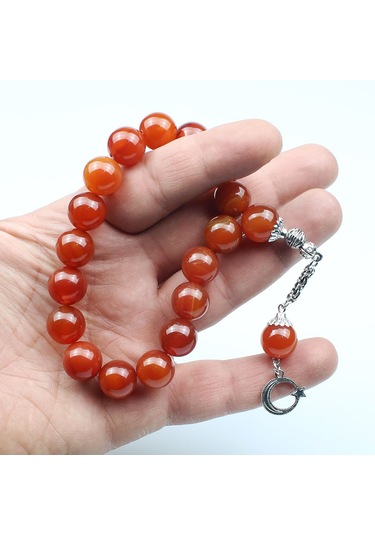 Akik Maskot Efe Doğal Taş Tesbih