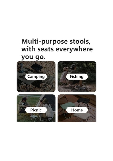 Prestigegoods Naturehike Katlanır Kamp Sandalyesi - Taşınabilir, Alüminyum, Yeşil Yeşil