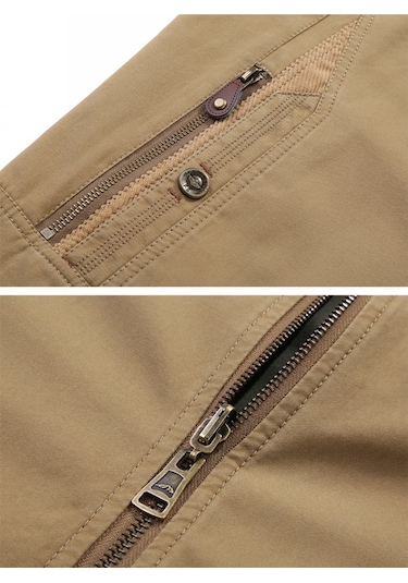 Yeşil Erkek Yelek Doğa Sporları Ters Çevrilebilir Yelekler Yeşil