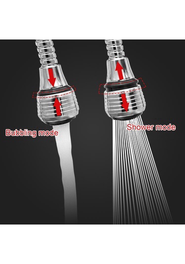 Yaozixa Ev Su Filtreli Mutfak Faucet Spreyi - 2 Çıkış Şekli, Tasarruf Eden Metal Filtrasyon Ucu Ve Adaptör