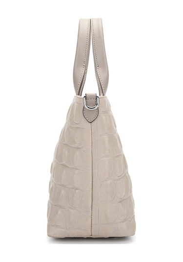 Tamer Tanca Kadın Hakiki Deri El Çantası 898 917 Bn Canta Y/24 Bej Tmsh Bej