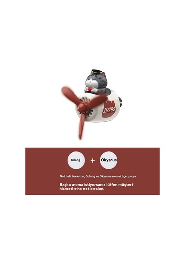 Çizgi Film Araba Havalandırma Deliği Aromaterapi Süsleri İmparator Kedi