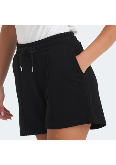Slazenger VIXI Kadın Cepli Siyah Şort