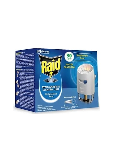 Raid Ayarlanabilir Elektrolikit 30 Gece