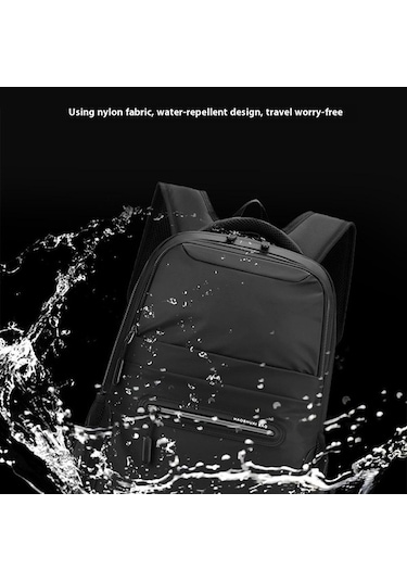 Ebitda 3419 Öğrenci Seyahat Sırt Çantası, Su Geçirmez Naylon, Koyu Mavi, 42x16x29 Cm, Erkek Koyu Mavi