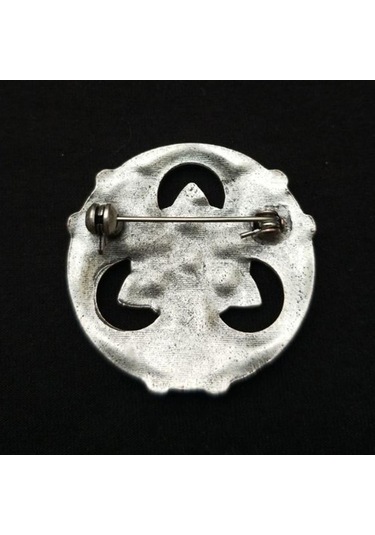 Suntek İskandinav Ortaçağ Viking Broş Şal Ceket Gümüş