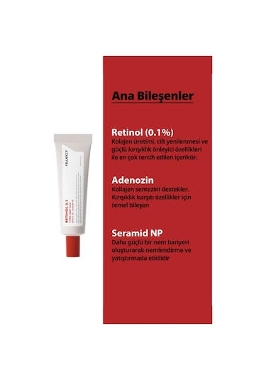 %01 Retinol İçeren   Ve Yenileyici Retinol Krem 30 Ml