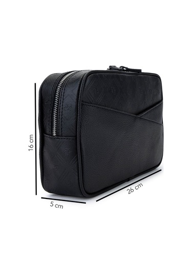 Tamer Tanca Erkek Suni Deri Siyah El Çantası 743 2336 Erk Cnt Sk25-26 Sıyah Mng/fltr Siyah