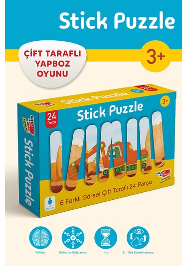 Stick Puzzle Çubuklu Çift Taraflı Yapboz