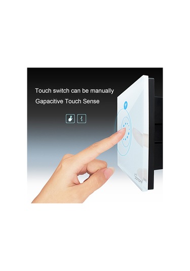 Sonoff Touch 120mm 1 Gang Temperli Cam Panel Duvar Anahtarı Akıllı Ev Işığı Dokunmatik Anahtarı, Alexa Ve Google Home İle Uyumlu, Ac 90v-250v 400w 2a