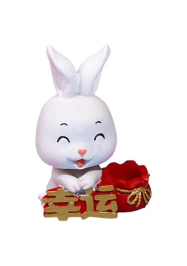 Homyl Tavşan Figürü Oyuncak Bebek Araba Pano Stil-b