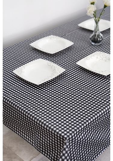 Sufre Sıvı Geçirmez Masa Örtüsü Sofra Bezi Sofra Örtüsü Piknik Örtüsü Siyah