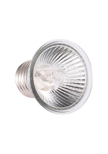 Geeroyoo 25w Uva Uvb Kaplumbağa Isıtma Lambası - Tam Spektrumlu, Dayanıklı Cam Yapı, Hediyelik Kutu Paket Gümüş