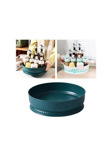 Homyl Baharat Depolama Rafı Dönen Organizatör Tezgah Yeşil Yeşil