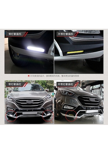 Hyundai İx35 Ön Arka Tampon Koruma Oem Stil Ledli 2009-2016