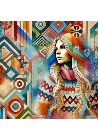 İskandinav Soyut Tablo Set Çerçevesiz 50x50cm Pvc Tablo 4'lü Set 017 Her Bir Tablo 50x50cm Büyüklüğündedir.