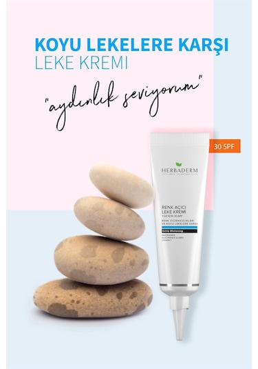 Herbaderm Yüz İçin Renk Açıcı Leke Kremi SPF30 55 ML