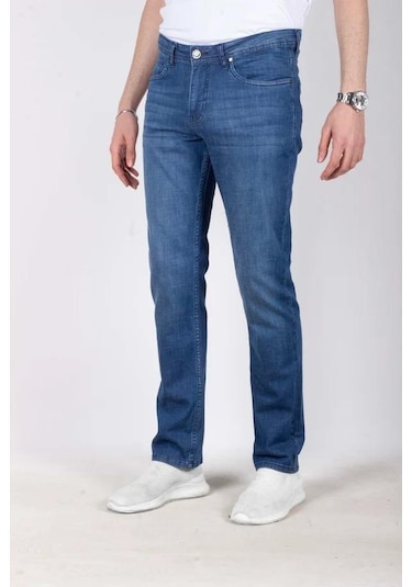 Captiva Regular Fit Likralı Erkek Jean Pantolon 7280 Buz Mavi