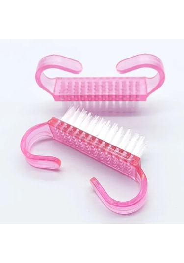 10/20/50/100 Adet Kolu Kavrama Tırnak Fırçası Tırnak Fırçalama Temizleme Tırnak Fırçaları Temizleyici Tırnak Scrubber Toplu Erkekler Kadınlar İçin Gümüş