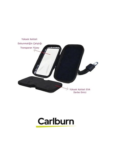 Özel Üretim Şeffaf Ön Yüzeyli Hafif 360 Derece Dönebilen Su Geçirmez Motosiklet Telefon Tutucu