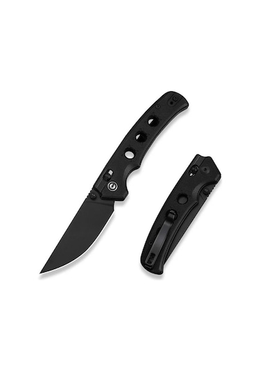 Civivi Noctis Black G10 Handle Black Stonewashed Nitro-v Blade Kamp Çakı Siyah