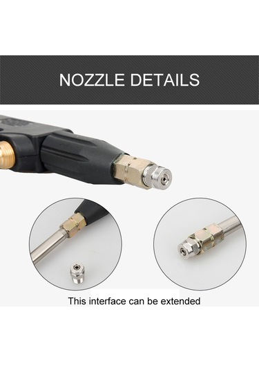 Sones Yüksek Sıcaklık Yüksek Basınç Büyük Delikli Nozul Su Tabancası Buharlı Araba Yıkama Makinesi İçin, Sprey Nozul Sektör: 1.5