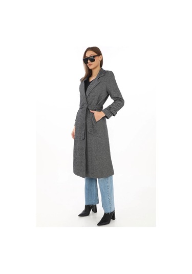 Kadın Balık Sırtı Kaşe Kaban Uzun Boy Kruvaze Yaka Kuşaklı Astarlı Kışlık Tesettür Kaban, Yünlü Do Füme Kadın Balık Sırtı Kaşe Kaban Uzun Boy Kruvaze Yaka Kuşaklı Astarlı Kışlık Tesettür Kaban, Yünlü Do Füme