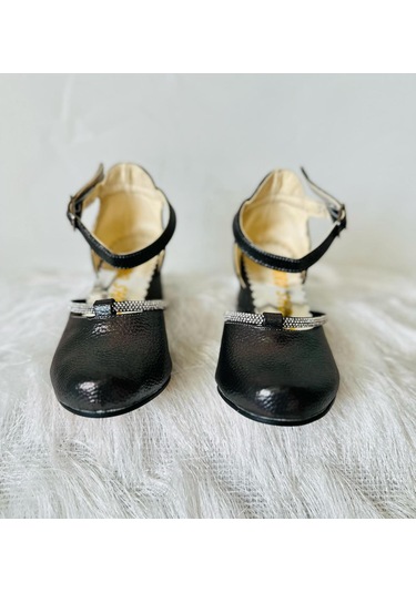 Gala Taş Detaylı Çocuk Topuklu Ayk. Siyah